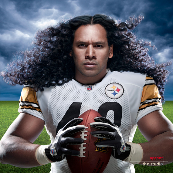Campaign » Head & Shoulders, Troy Polamalu of the Pittsburgh Steelers